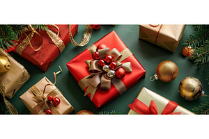 Luxury Christmas gift boxes with, a Holiday Photo by piter.goskov