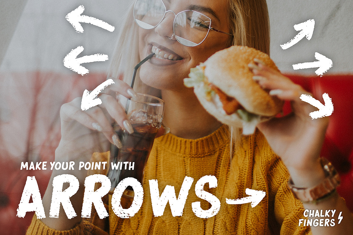 Chalky Fingers Handwritten Chalk Font preview 7