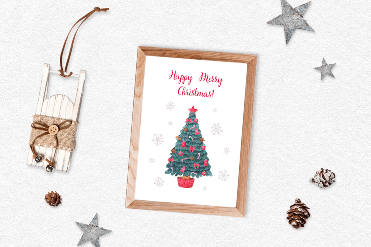 Christmas postcards printable, a Card Template by CreativeByLu (Photo 5 of 5)