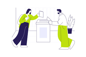Local government elections abstract, an Illustration by Visual Generation