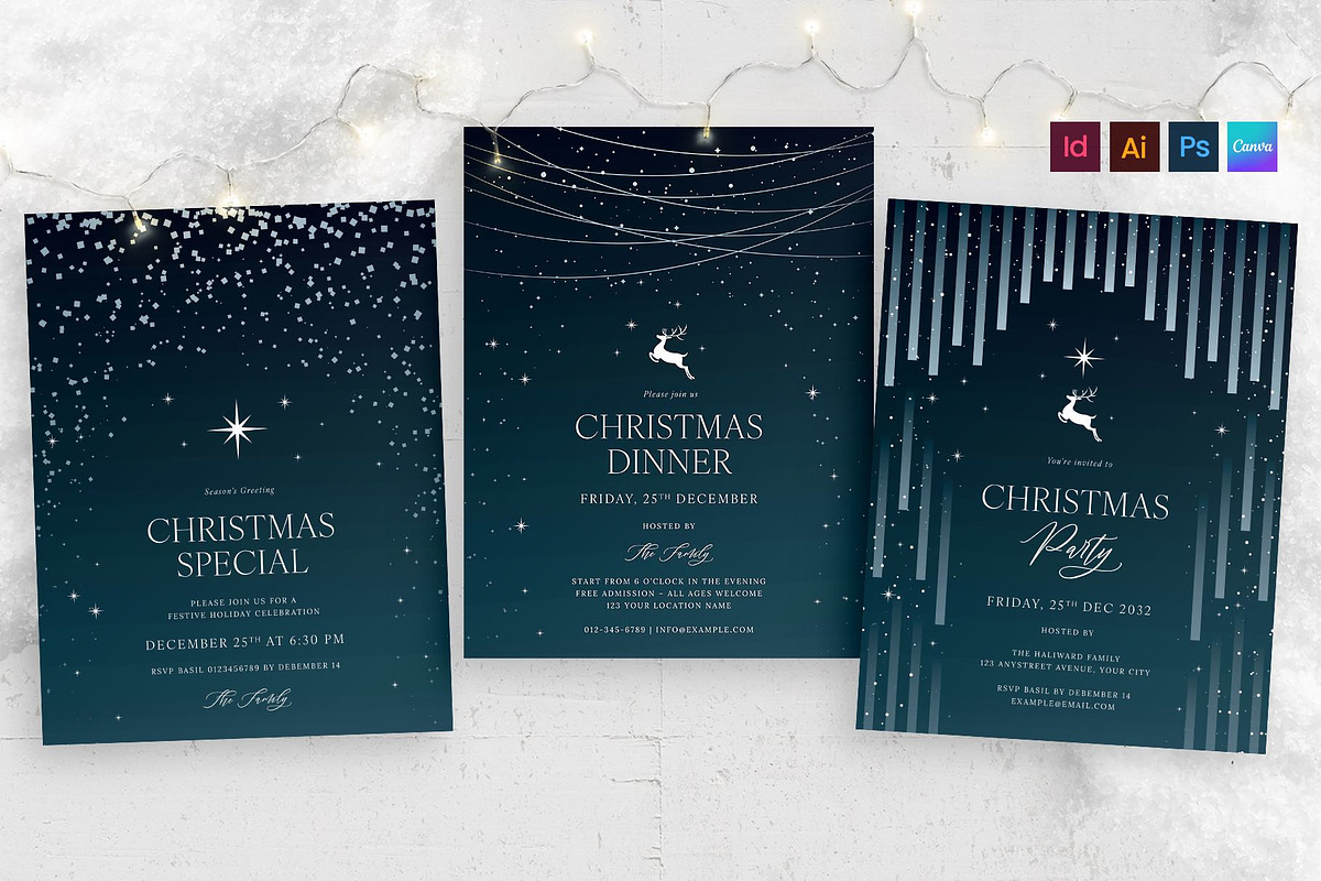 Christmas Winter Invitation Flyer, a Flyer Template by BrandPacks (Photo 2 of 6)