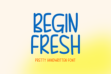 Begin Fresh Typeface