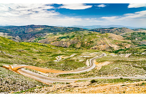Road to nemrut dagi in the mountains stock photo containing turkey and, a Nature Photo by Leonid Andronov
