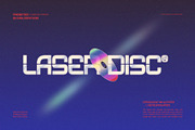 Laser Disc - Retro Sci-fi Logo Font, a Sans Serif Font by Casloop Studio (Thumbnail 1 of 9)