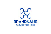 Letter H Eye Vision Logo, a Branding & Logo Template by Pray Art Design Studio (Thumbnail 1 of 2)