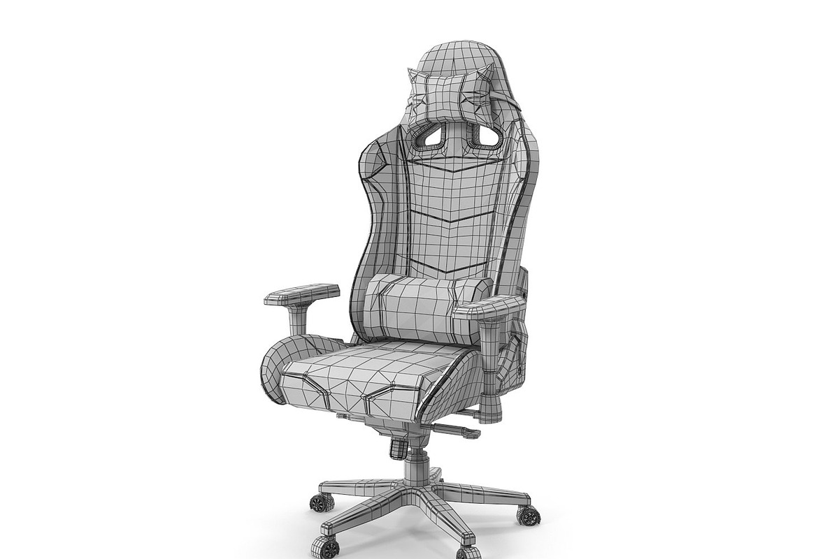 OPSeat Modern Computer Gaming Chair, a Furniture 3D Model by Tedi Permana (Photo 7 of 12)