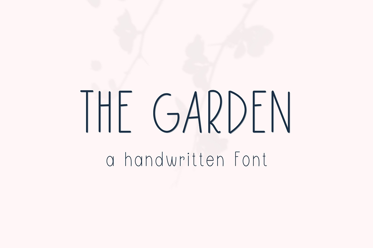 The garden - Handwritten font, a Handwritten Font by Sk designs (Photo 1 of 5)