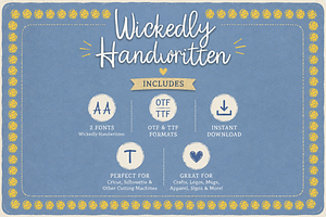 Wickedly Handwritten – Script Font, a Handwritten Font by Wicked Creative