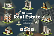 Real Estate 3D Icon Pack, a 3D by Laimmilka (Thumbnail 1 of 5)