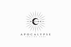 Moon Phase Eclipse Logo, a Branding & Logo Template by Signatoro