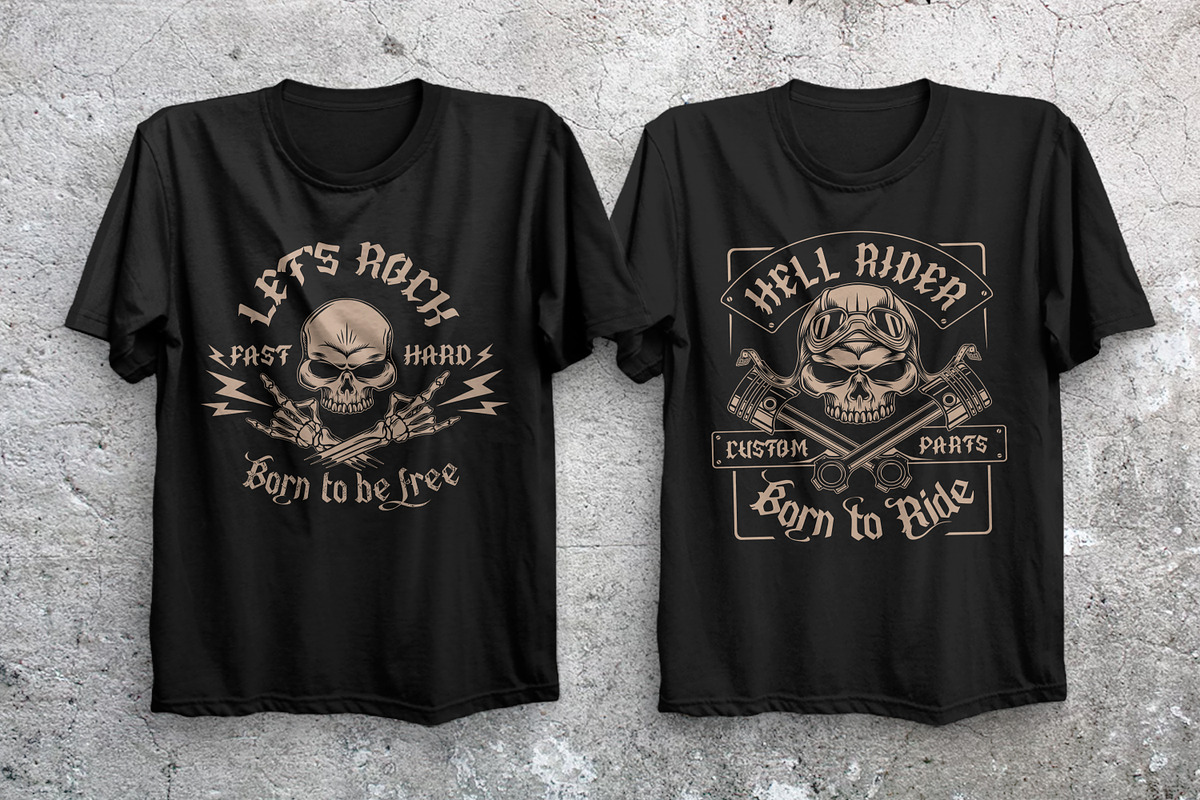 Old Biker. Gothic style vintage labe, a Font by Fractal fonts & graphics (Photo 16 of 17)