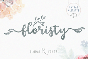 Floristy | Floral Cursive Font
