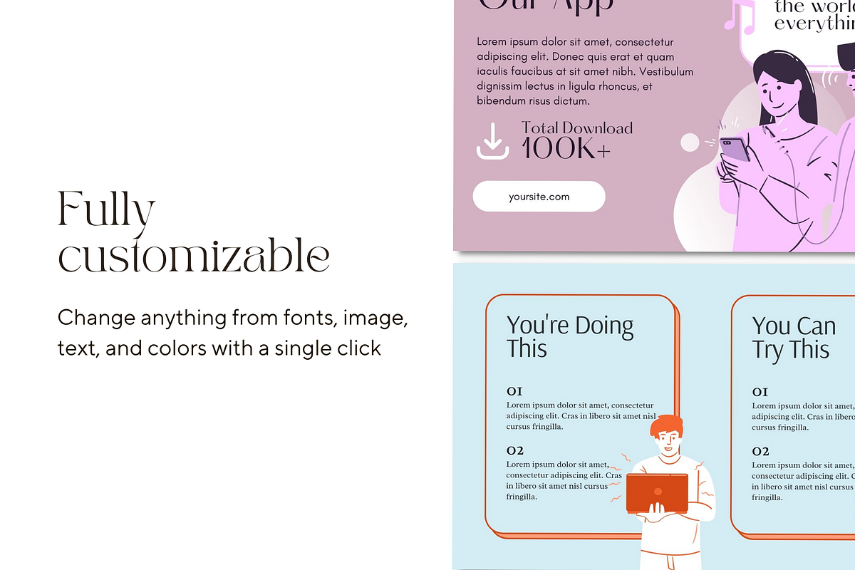 Flat Illustration Canva Presentation, a Presentation Template by Palm Creatives (Photo 5 of 8)