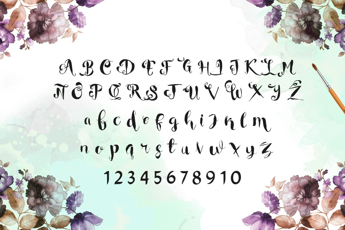 Rat Black Painted Typeface preview 3