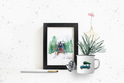 Watercolor Christmas and winter set, a Seasonal Illustration by LeriaArt watercolor (Thumbnail 4 of 4)