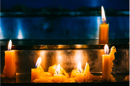 Row Candles In Church. Candle Light, an Abstract Photo by Our Amazing World