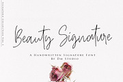 Beauty Signature - Handwritten Font, a Script Font by Dm Studio (Thumbnail 1 of 10)