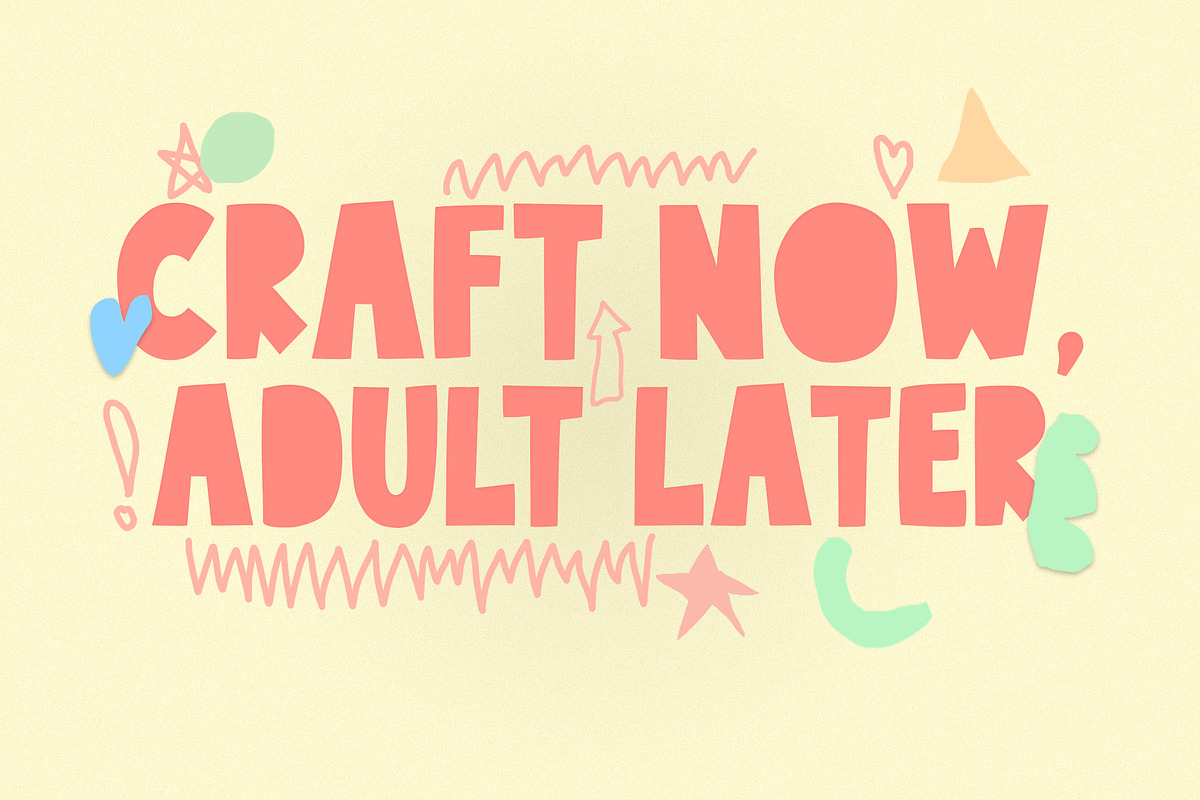 Playpaper! A Paper Cutout Font, a Handwritten Font by deadlock studio (Photo 2 of 8)