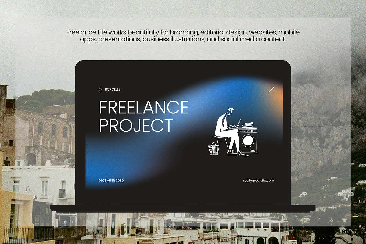 Freelance Life: 50 Line Art People, a Person Illustration by Veyla (Photo 8 of 10)