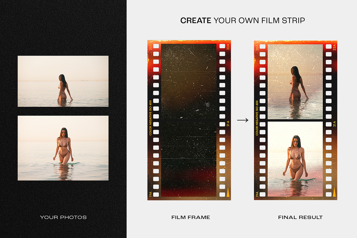 Analog Film Strip Frame Template, a Mockup by DesignerCandies (Photo 10 of 13)