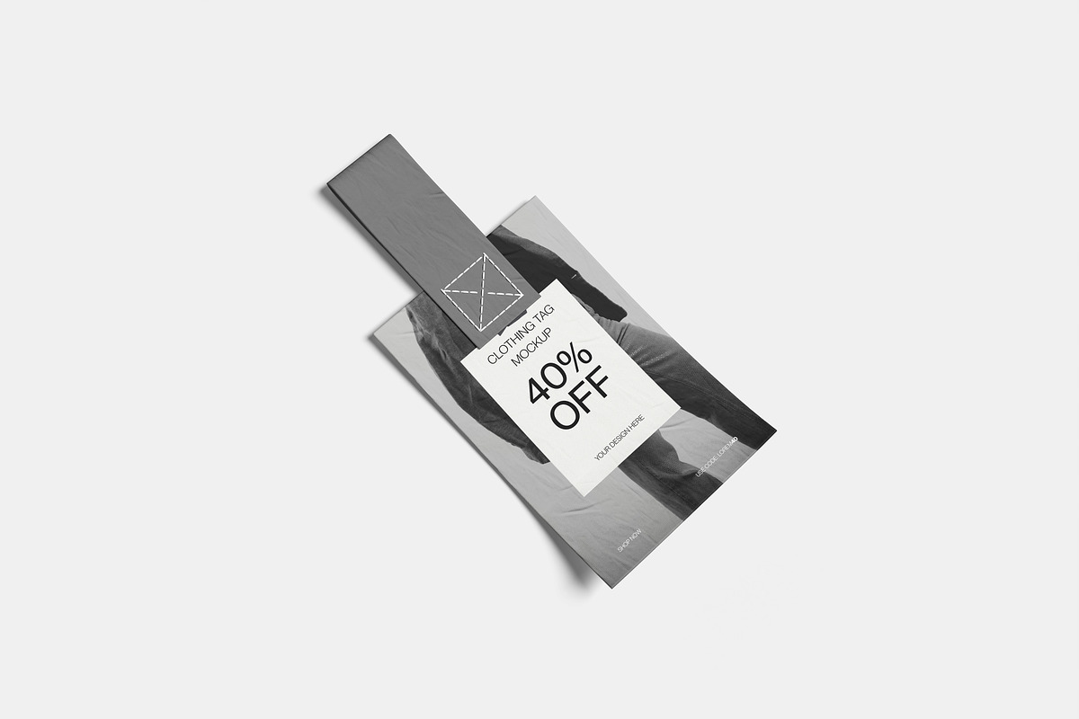 Fabric Clothing Tag Mockup, a Packaging Mockup by Hazzpro_Std (Photo 3 of 5)