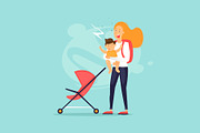Traveling with children, a Person Illustration by Podis (Thumbnail 2 of 5)