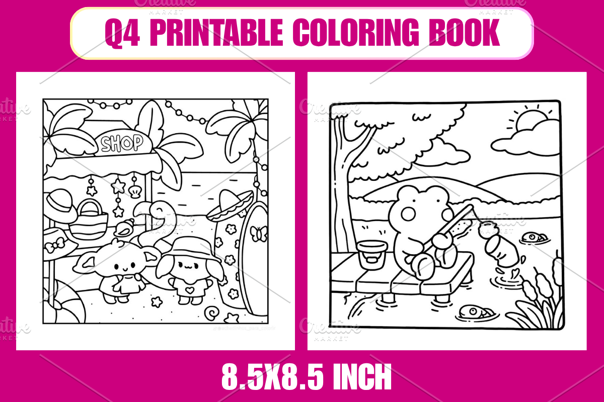 Sweet Seasons Coloring Book, a Seasonal Illustration by Coco Bloom (Photo 3 of 4)