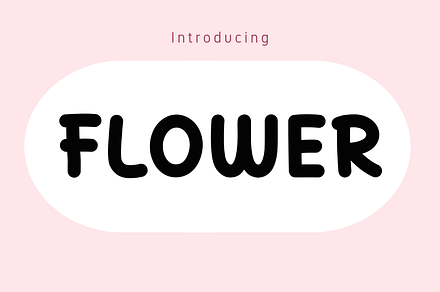 Flower Font, a Sans Serif Font by Cutie_Kate_Studio