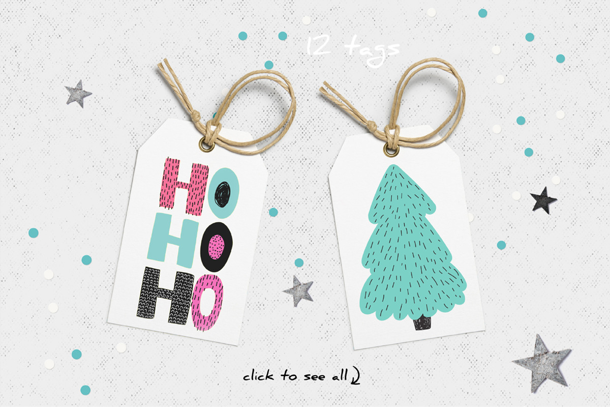 Merry & Bright Xmas - holiday set, an Animal Illustration by Bosotochka♥Art (Photo 5 of 10)