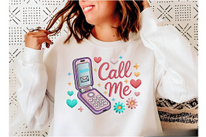 Call Me Xoxo Sublimation PNG Design, an Illustration by Designking