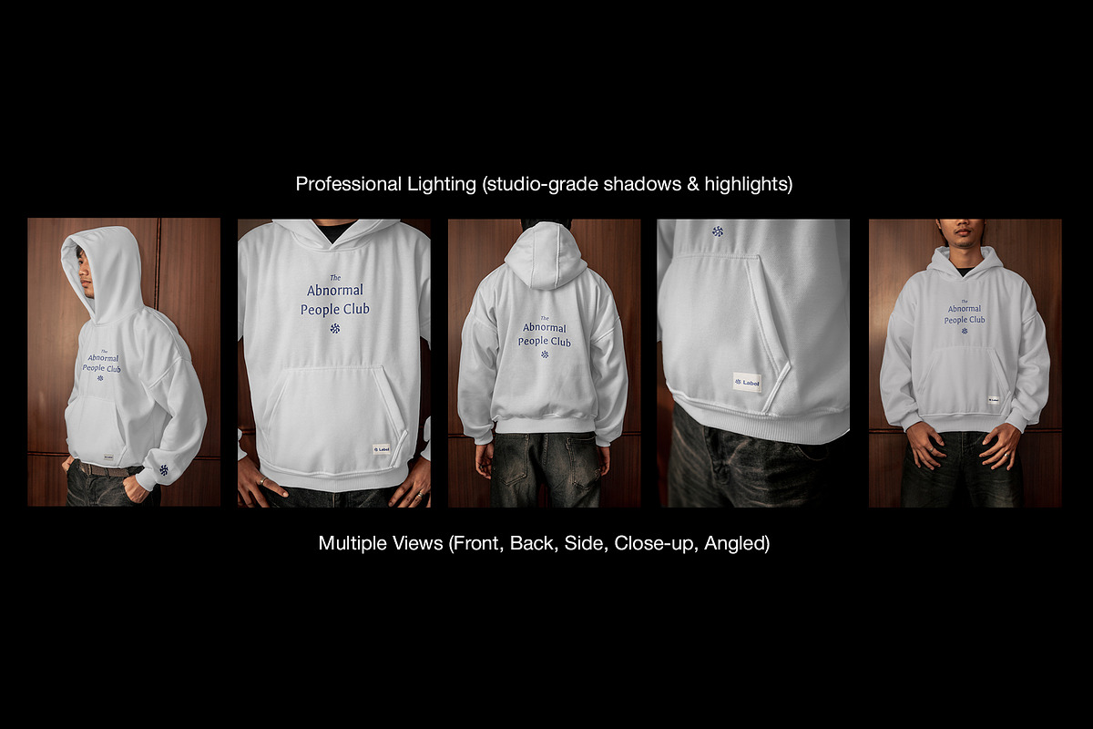 Boxy Hoodie Mockup w/ Model, a Hoody Mockup by Mocktopia (Photo 9 of 10)