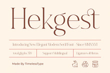 Hekgest Elegant Modern Serif