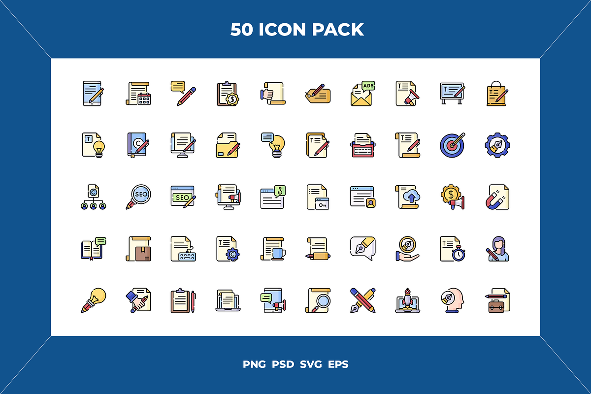 Copywriting icons, an Outline Icon by Wencory (Photo 1 of 2)