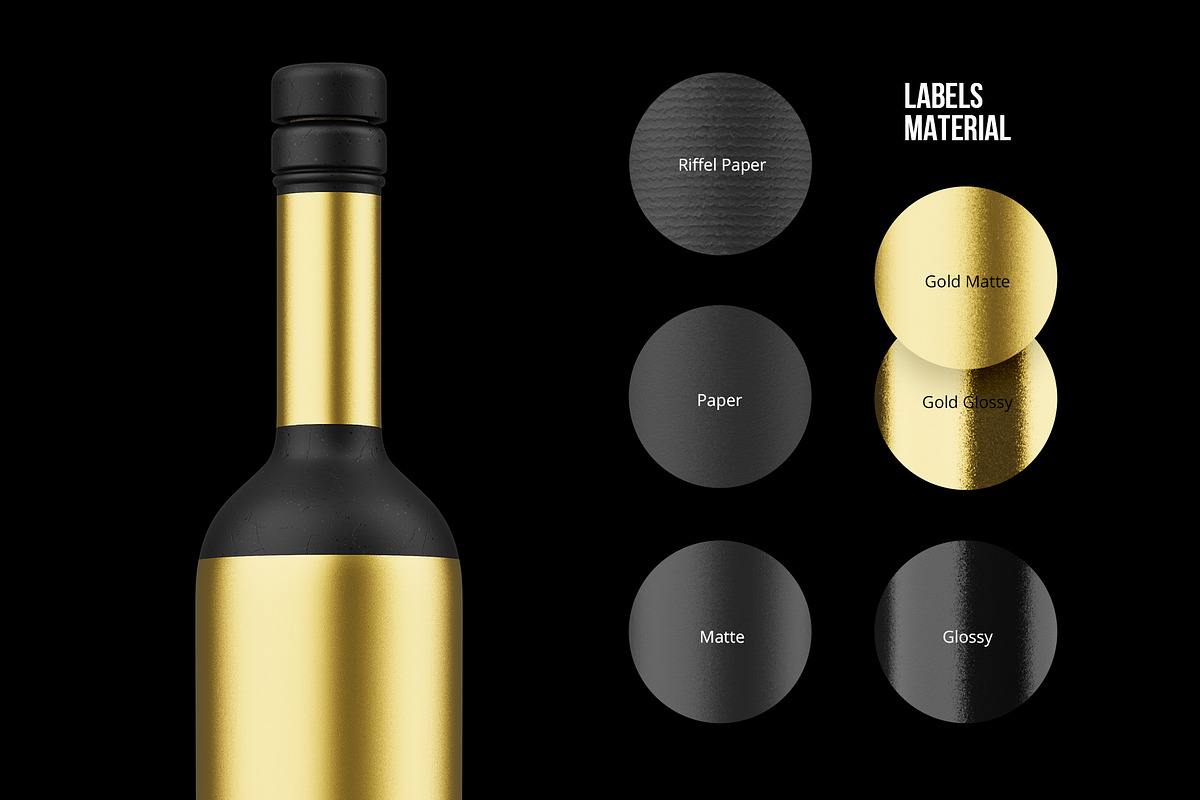 Ceramic Wine Bottle Mockup PRO, a Packaging Mockup by easymock (Photo 9 of 22)