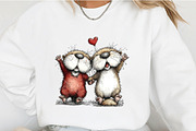 Whimsical Valentine Animals Clipart, an Illustration by OK Design (Thumbnail 4 of 6)