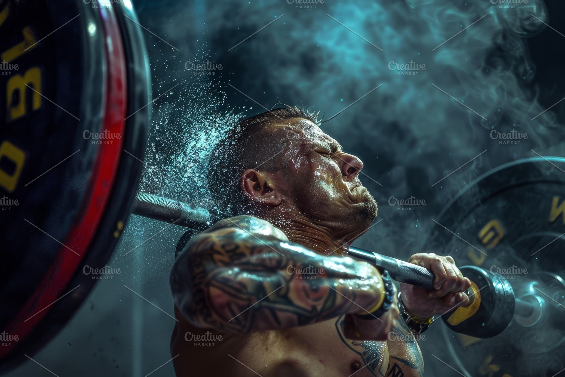 A man takes a deep breath as he prep, a Photo by Iftikhar Alam