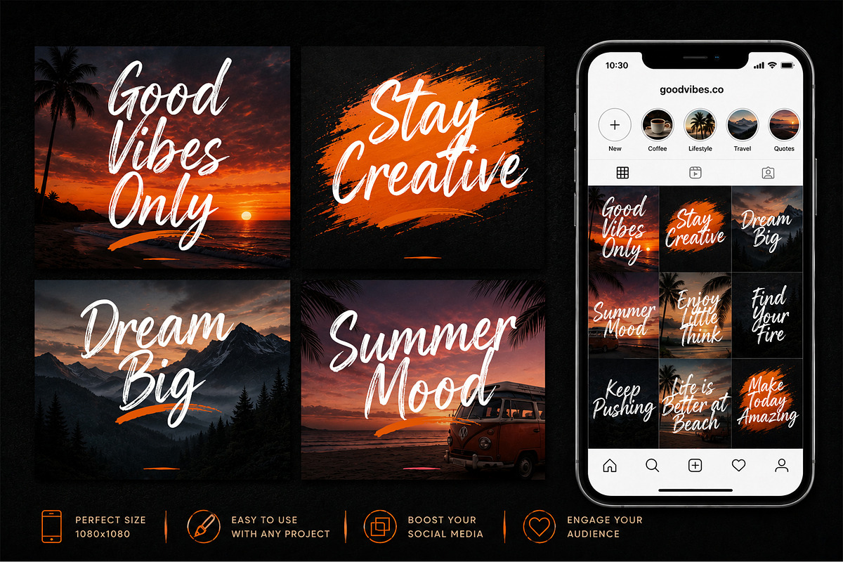 Sunset Brush Script Font, a Script Font by cocodesign (Photo 4 of 7)