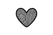 Knitted Heart Love Vector Bundle, an Illustration by Designs_River (Thumbnail 19 of 53)
