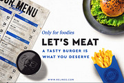 The Burger Bar - Scene Generator, a Merchandise Mockup by relineo.mock-ups (Thumbnail 5 of 5)