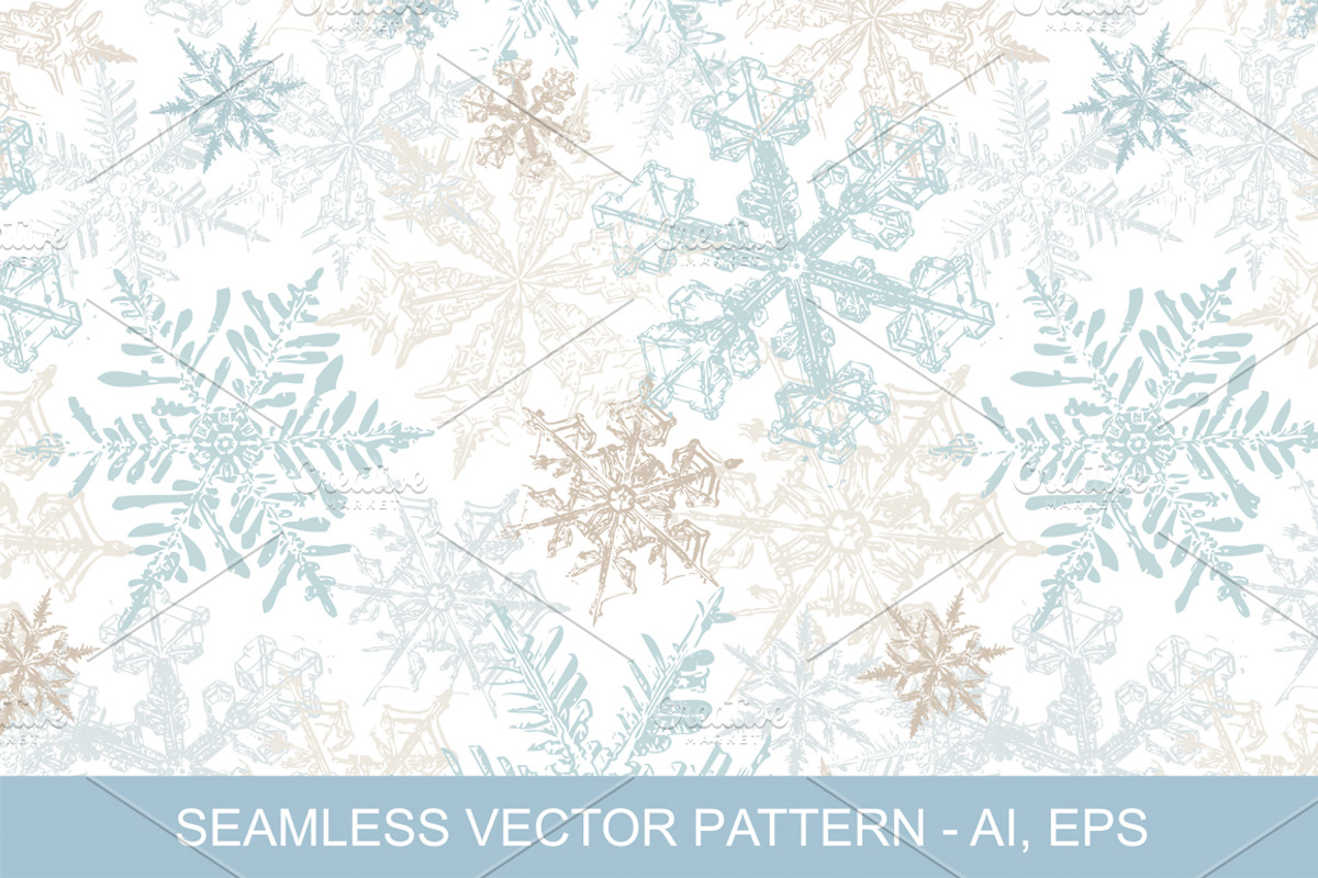 Vintage Snowflakes Vector Clipart, a Graphic by Galina Ivanova (Photo 5 of 5)