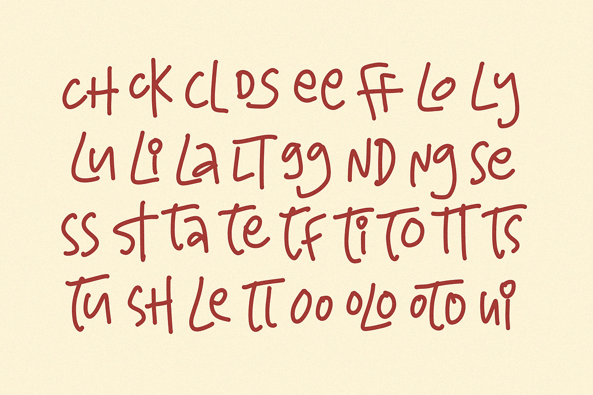 Kindly Crunch, a Handwritten Font by Rahagita Studio (Photo 7 of 9)