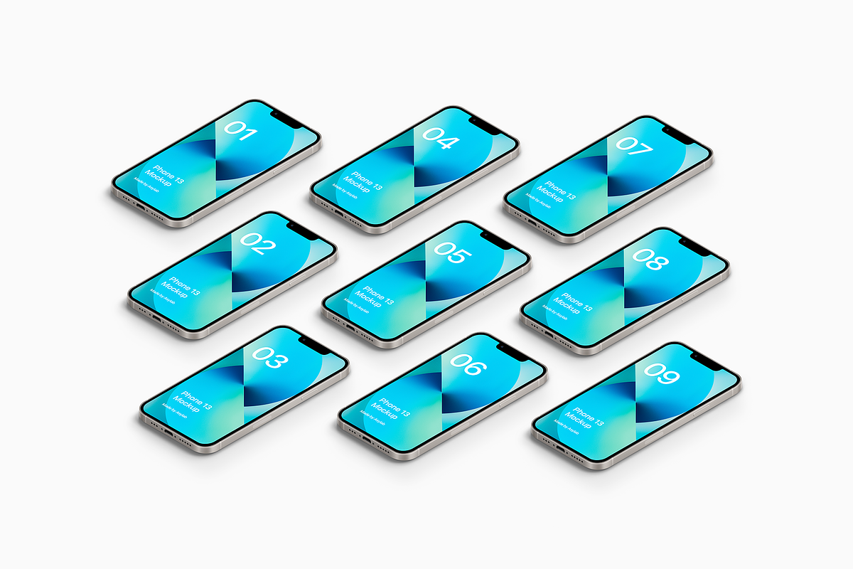 Phone 13 - 20 Mockups Scenes, an iPhone Mockup by Asylab (Photo 29 of 38)