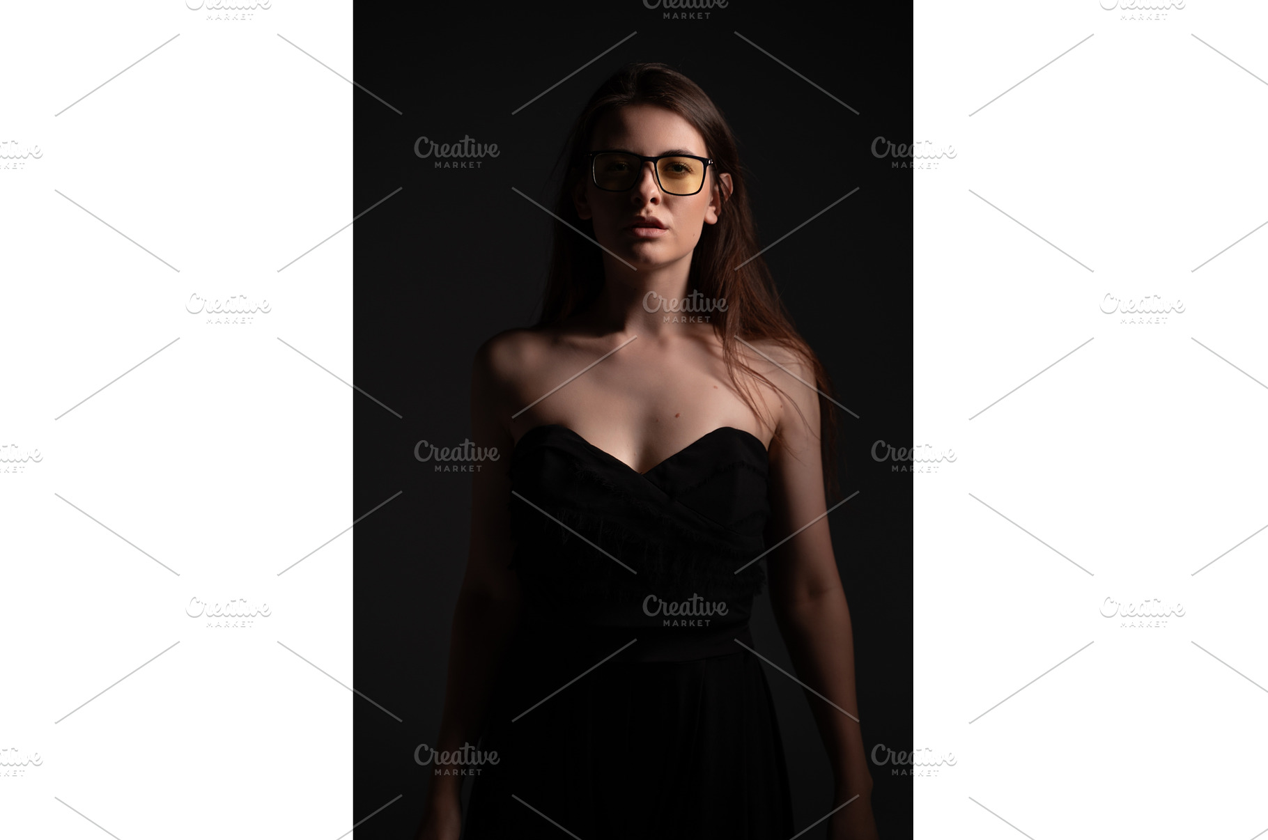 Young woman with glasses wearing a, a Person Photo by volodymyrshtun13795