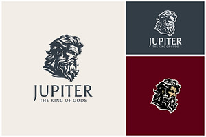 Zeus Neptune Poseidon Jupiter Logo