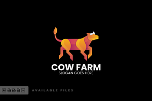 Cow Gradient Colorful Logo, a Social Media Template by ivan_artnivora