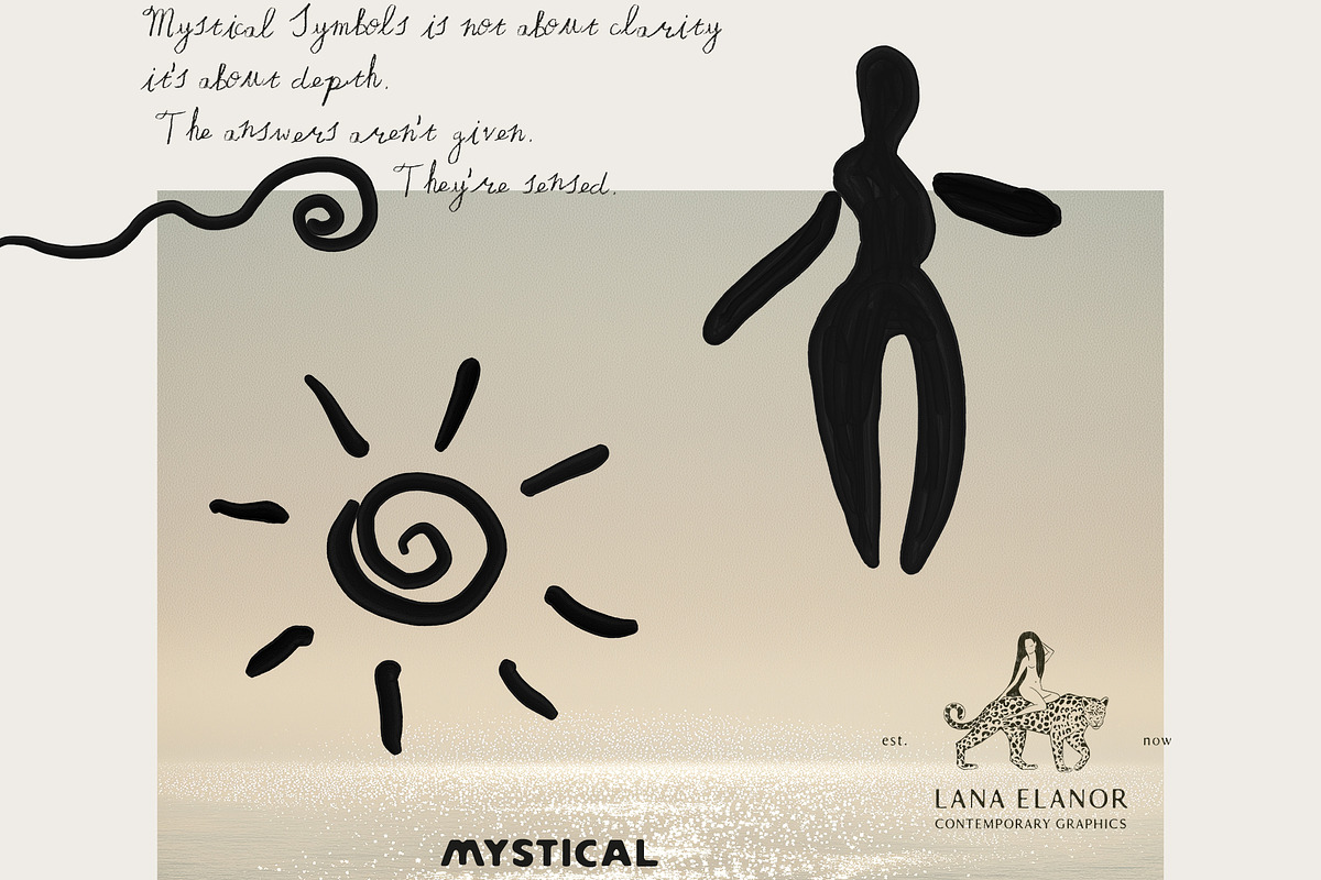 Mystical Symbols — Hand-Drawn Icons, a Decorative Illustration by Lana Elanor (Photo 5 of 9)