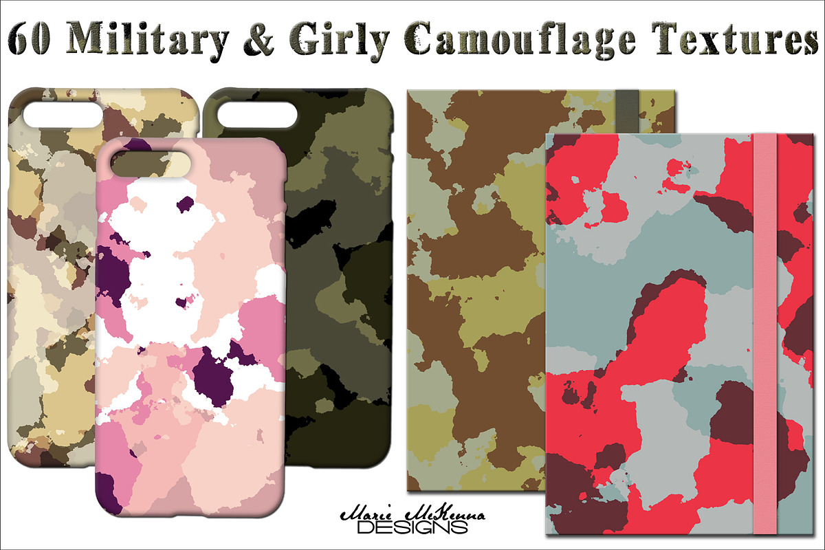 Camouflage Textures Collection, a Texture Graphic by MarieMcKennaDesigns (Photo 6 of 6)