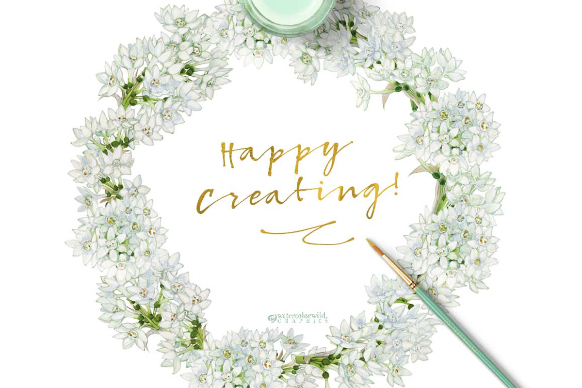 White Spring-Paperwhites, an Illustration by watercolorwild.graphics (Photo 7 of 7)