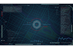 Spy interface ui overlay, a Technology Illustration by SkyVectors