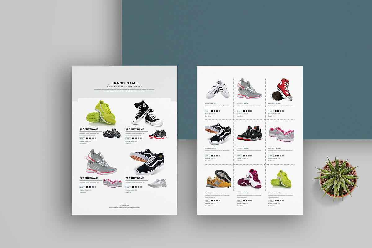 Line Sheet Template for Wholesale, a Stationery Template by obayes